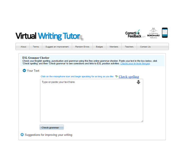 Virtual Writing Tutor ESL Grammar & Punctuation Checker Online